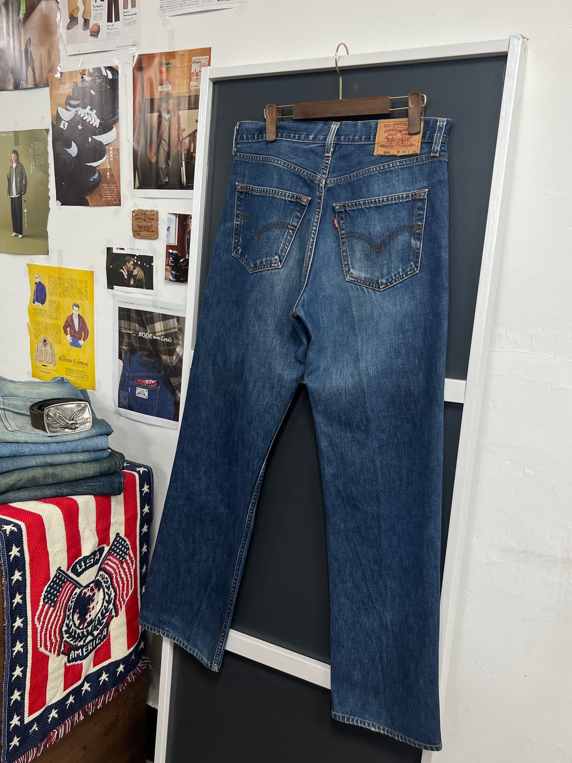 00s Levis 리바이스 508 레귤러 테이퍼 데님 팬츠 상품이미지1