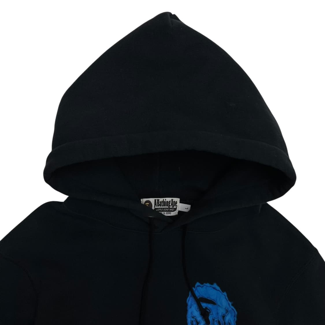 베이프 블루 샤루 블랙 후드 L 상품이미지5