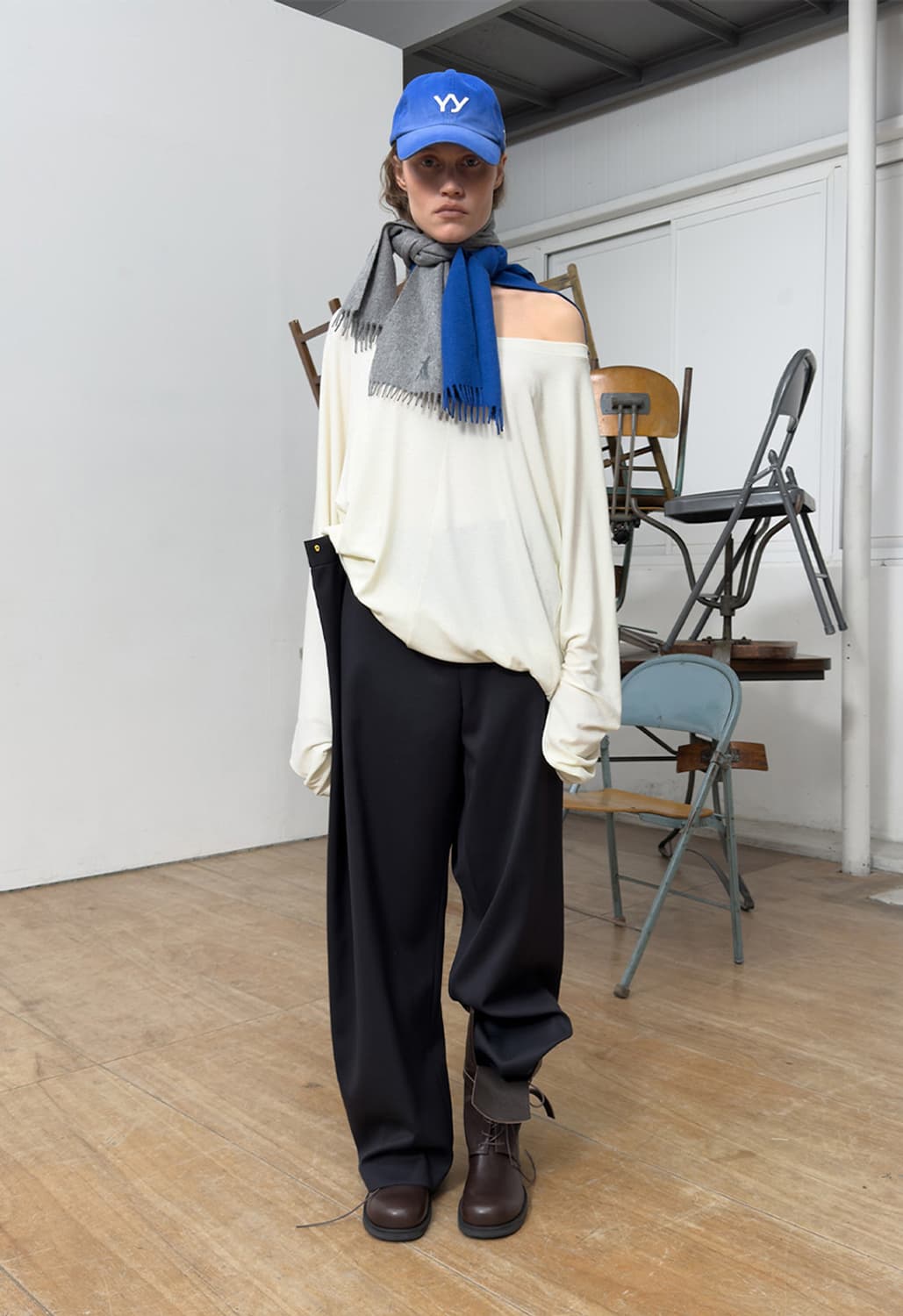 SCOOP NECK LOUNGE TOP, CREAM 상품이미지4