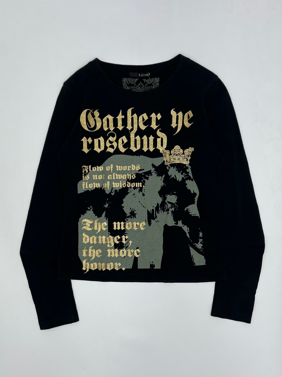 빈티지 y2k 프린팅 롱 슬리브 상품이미지1