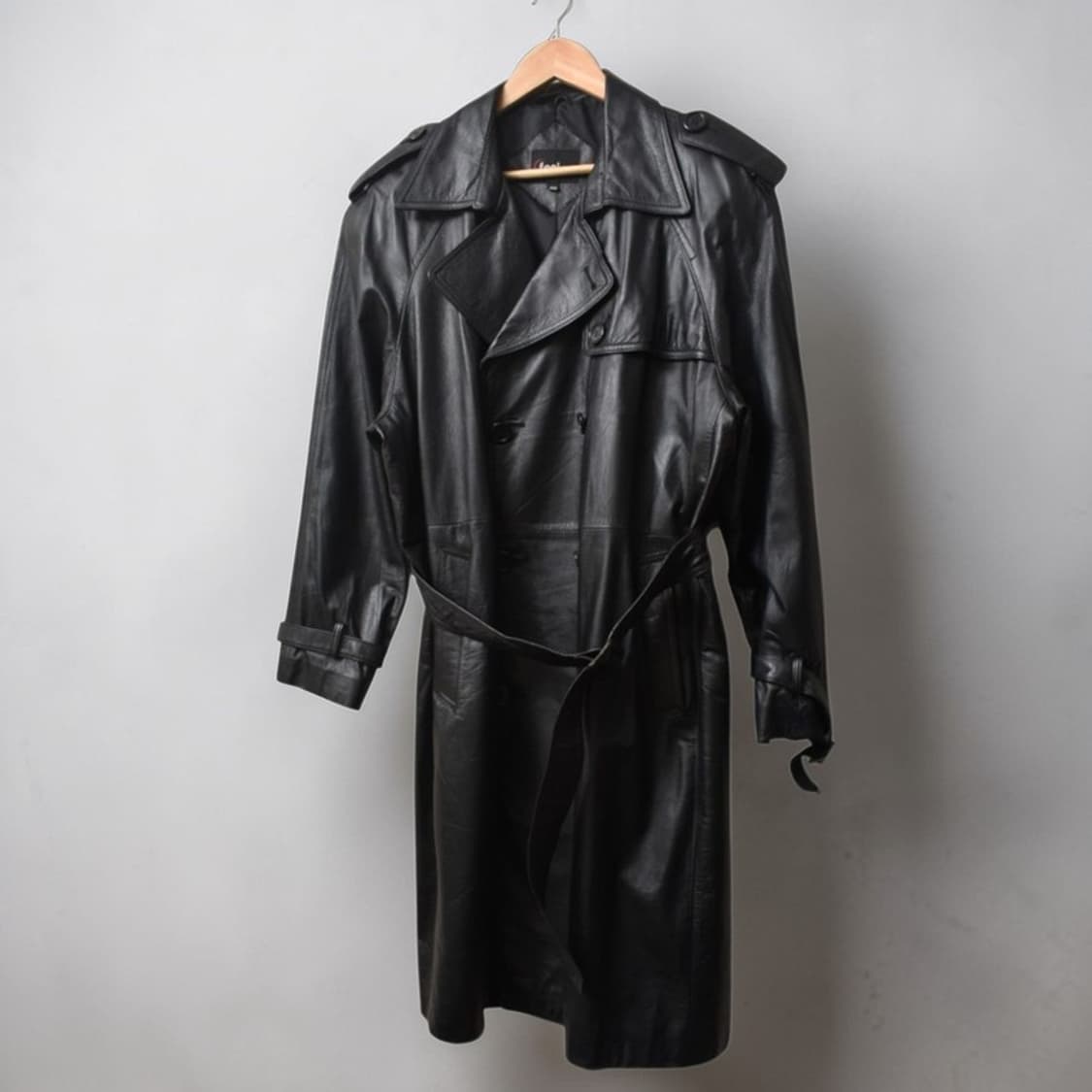 90S 레더 소가죽 트렌치 코트 100 M0073 상품이미지1