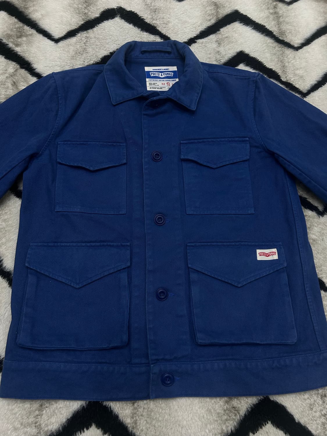 [S]Poets&Punks 캔버스 워크자켓/블루 상품이미지4