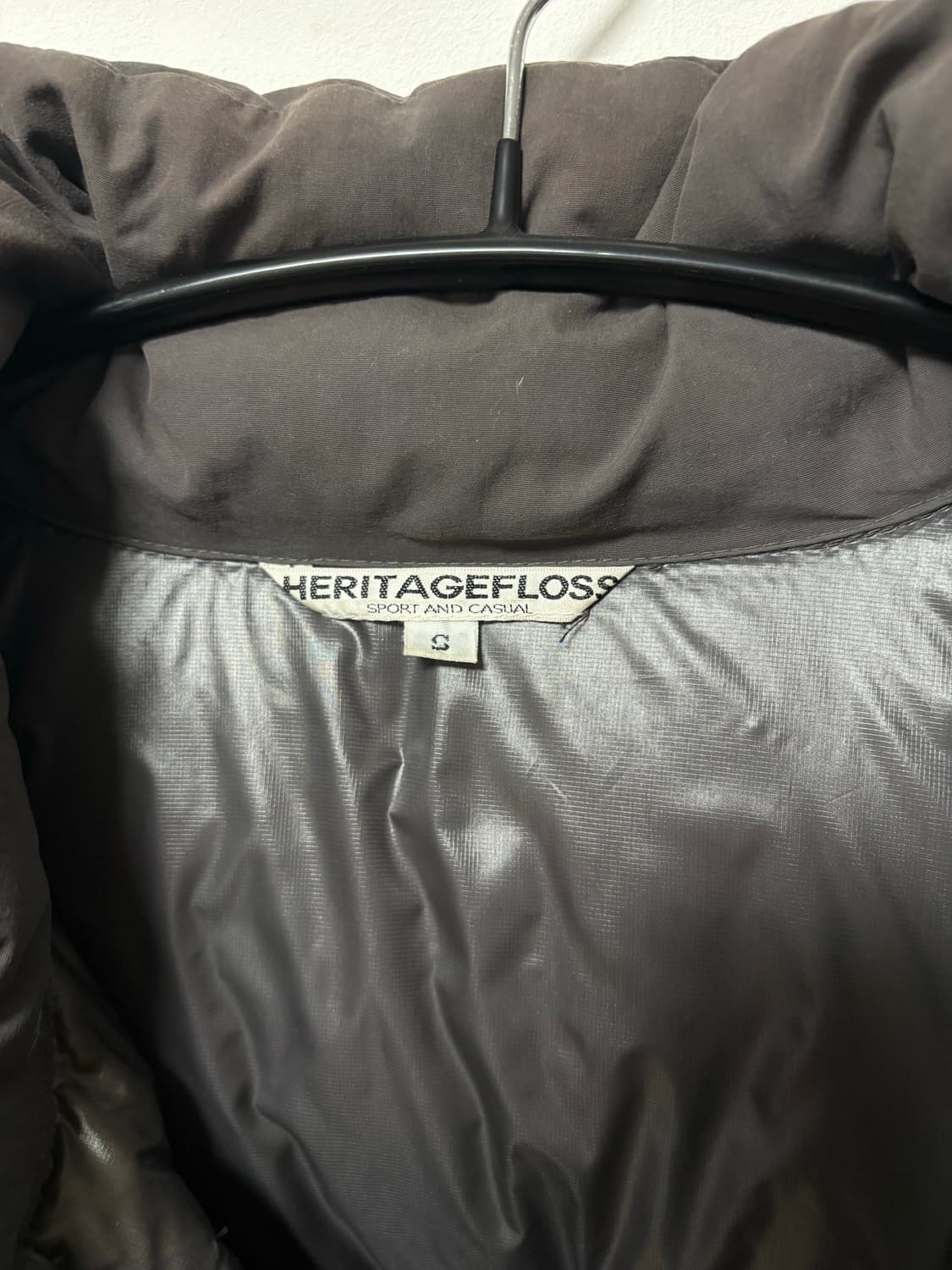헤리티지플로스 다운파카 패딩 그레이 S 상품이미지7