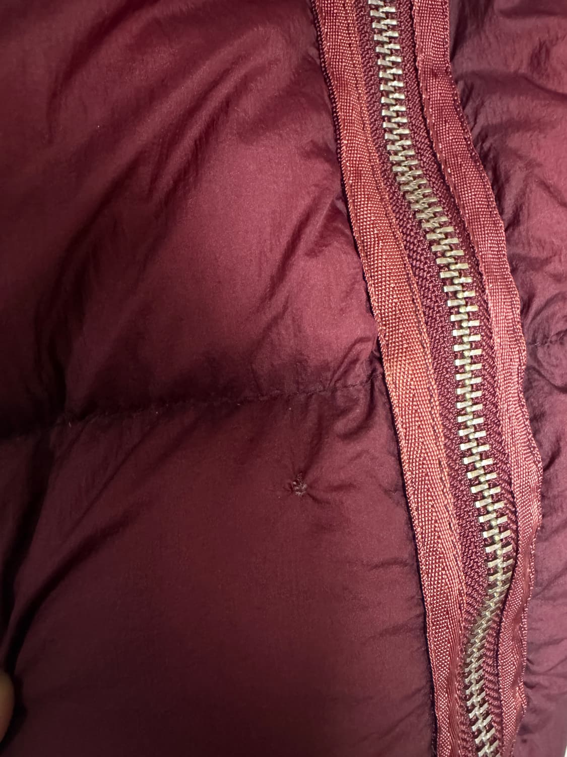 [초레어, 백화점판] 00‘s 스톤아일랜드 심리스 패딩 버건디 와인 L 상품이미지9