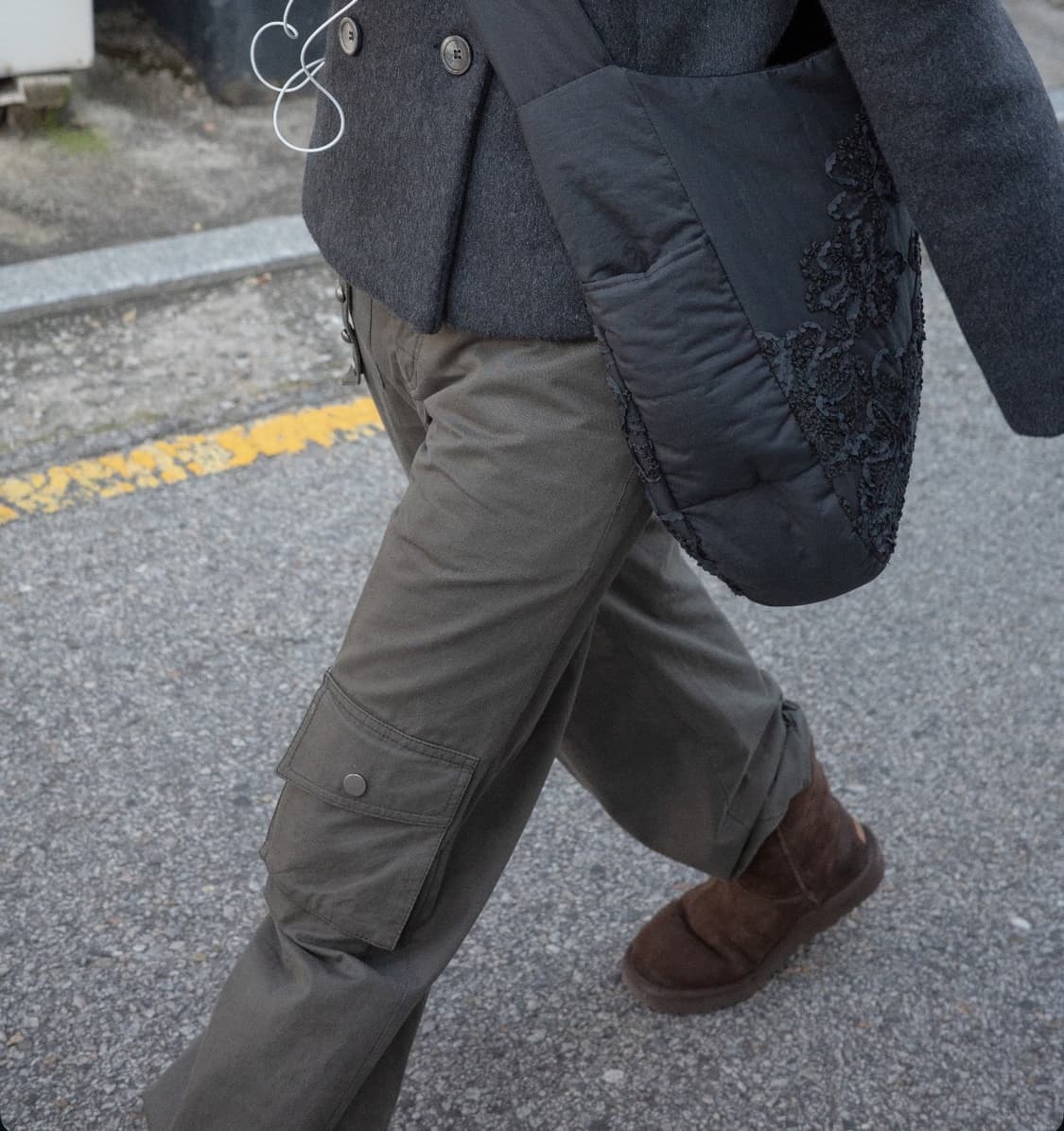 Gradual Dots Cargo Pants Khaki Black 상품이미지2