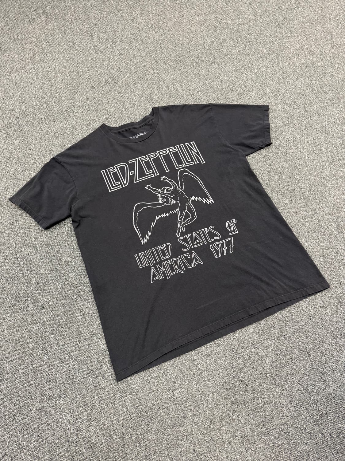 XL) 레드제플린 빈티지 프린팅 반팔 티셔츠 상품이미지1