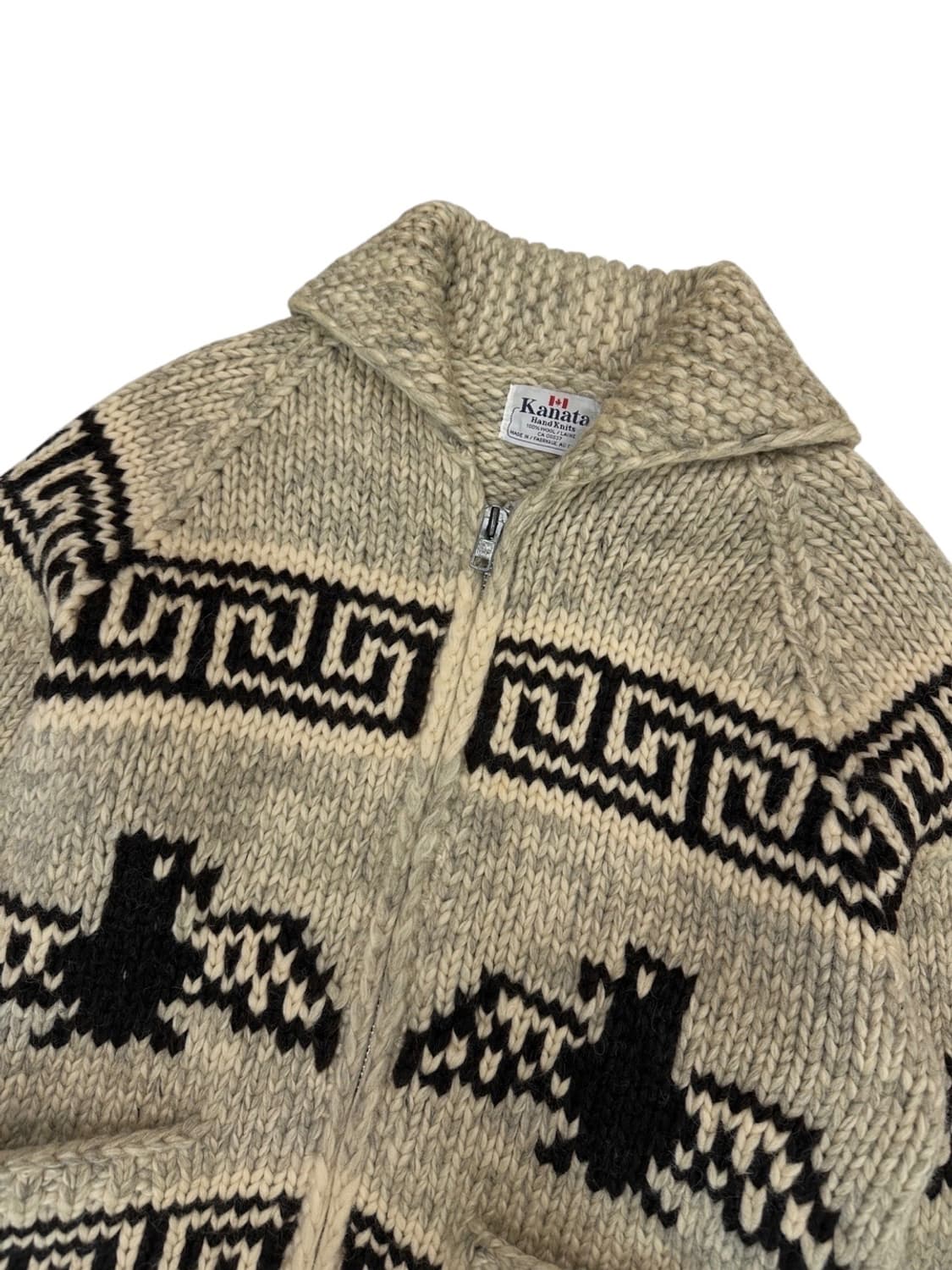 카나타 코위찬 니트집업 아이보리 (L)  상품이미지2