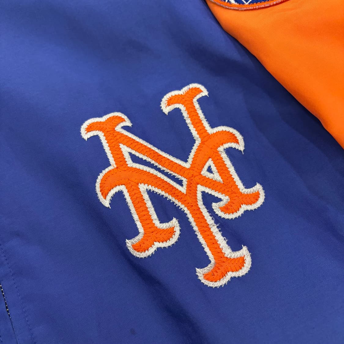 [105] MLB 뉴욕 메츠 블루종 자켓 오렌지 배색 B685 상품이미지5