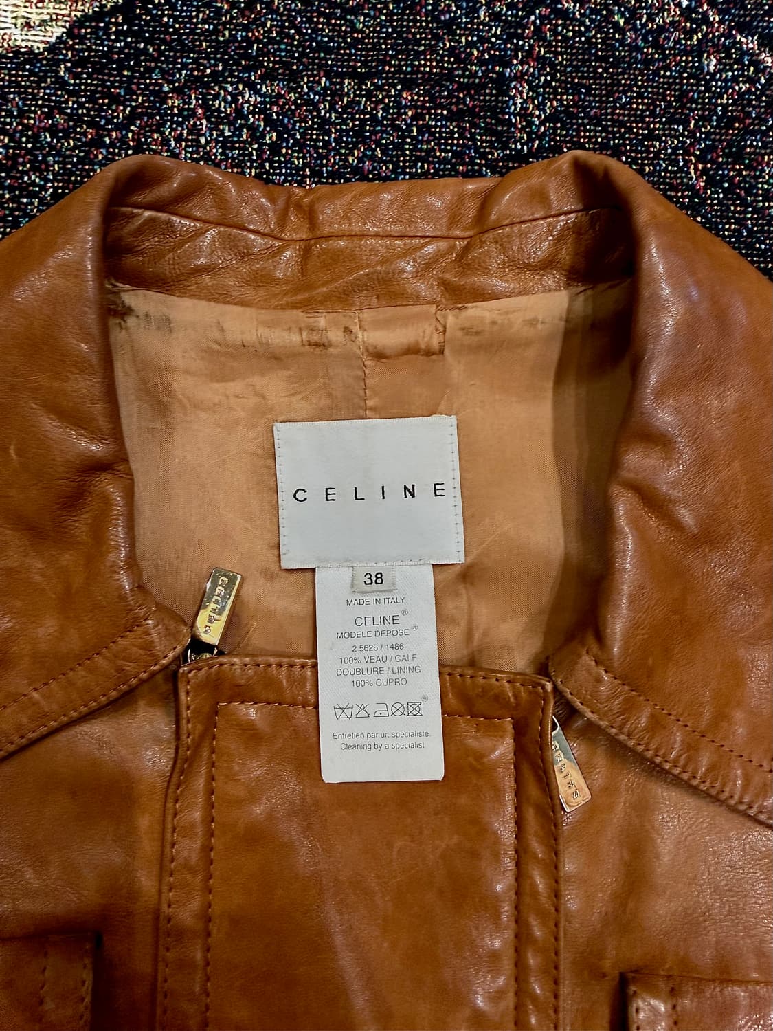 피비 파일로의 올드 셀린느 가죽 자켓 상품이미지2