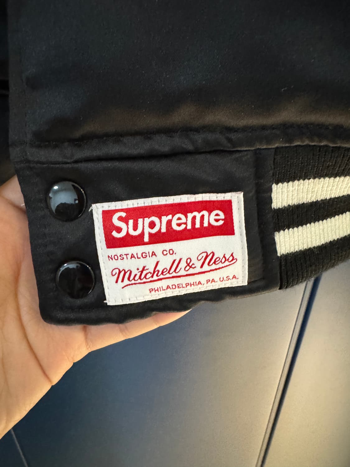 24FW 슈프림 미첼&네스 바시티 자켓(L) 상품이미지5