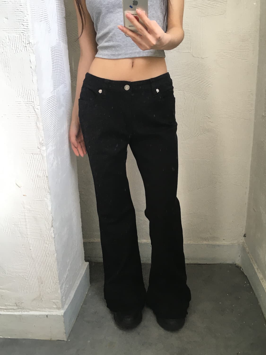 Pink House 핑크하우스 블랙 프릴 데님 상품이미지1