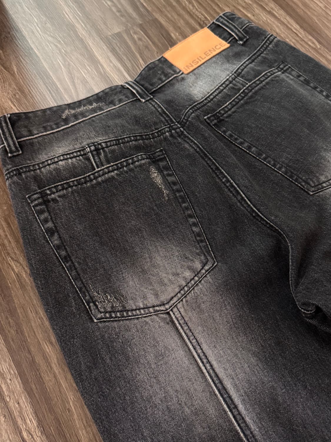 Insilence semi flare fit pant mid blue s 상품이미지4