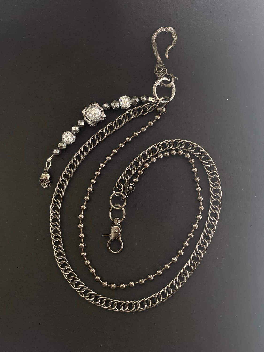 펑크 블럑  팬츠 체인 상품이미지3