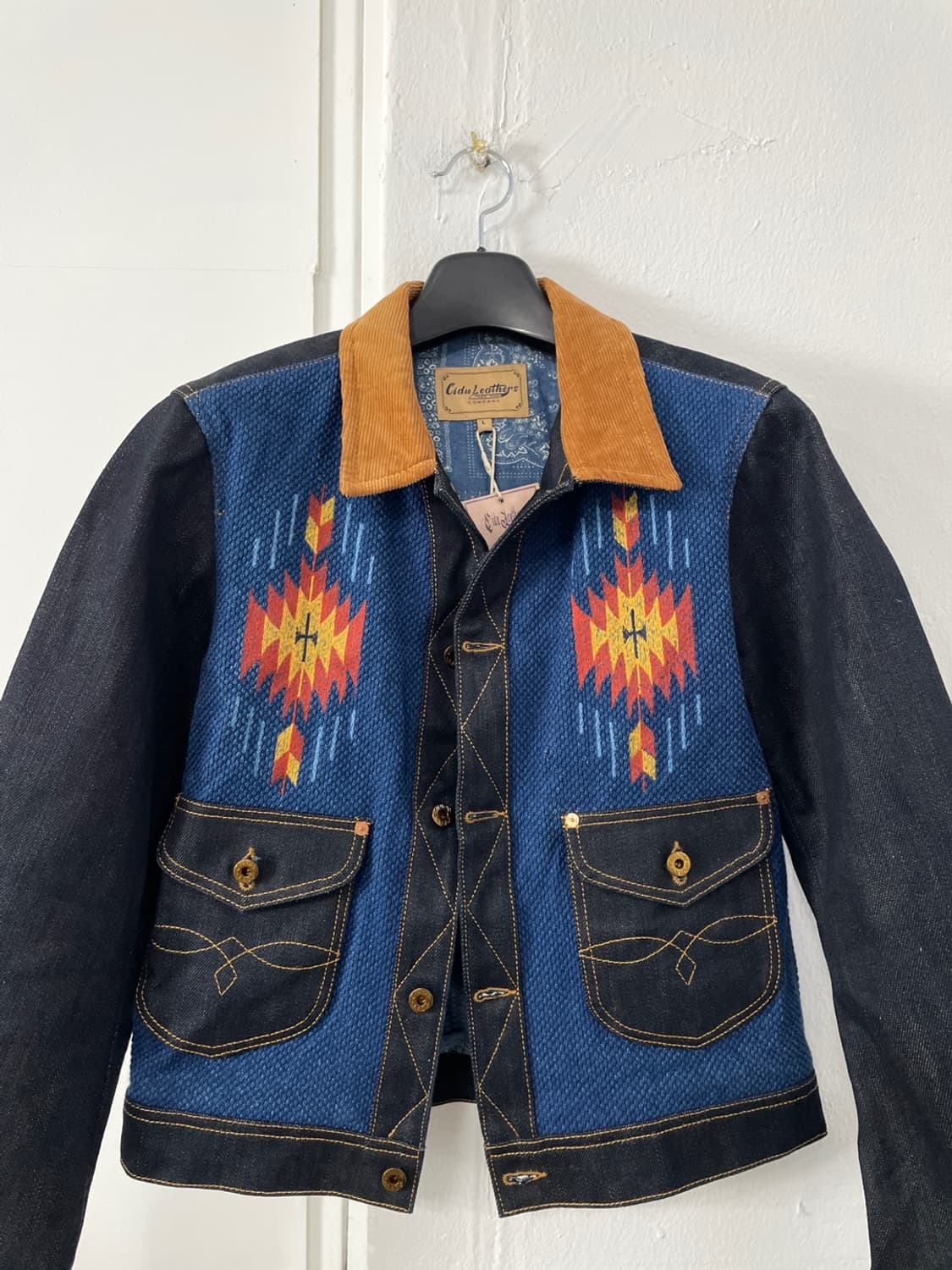 제도 나바호 22온즈 데님 웨스턴 자켓 상품이미지3