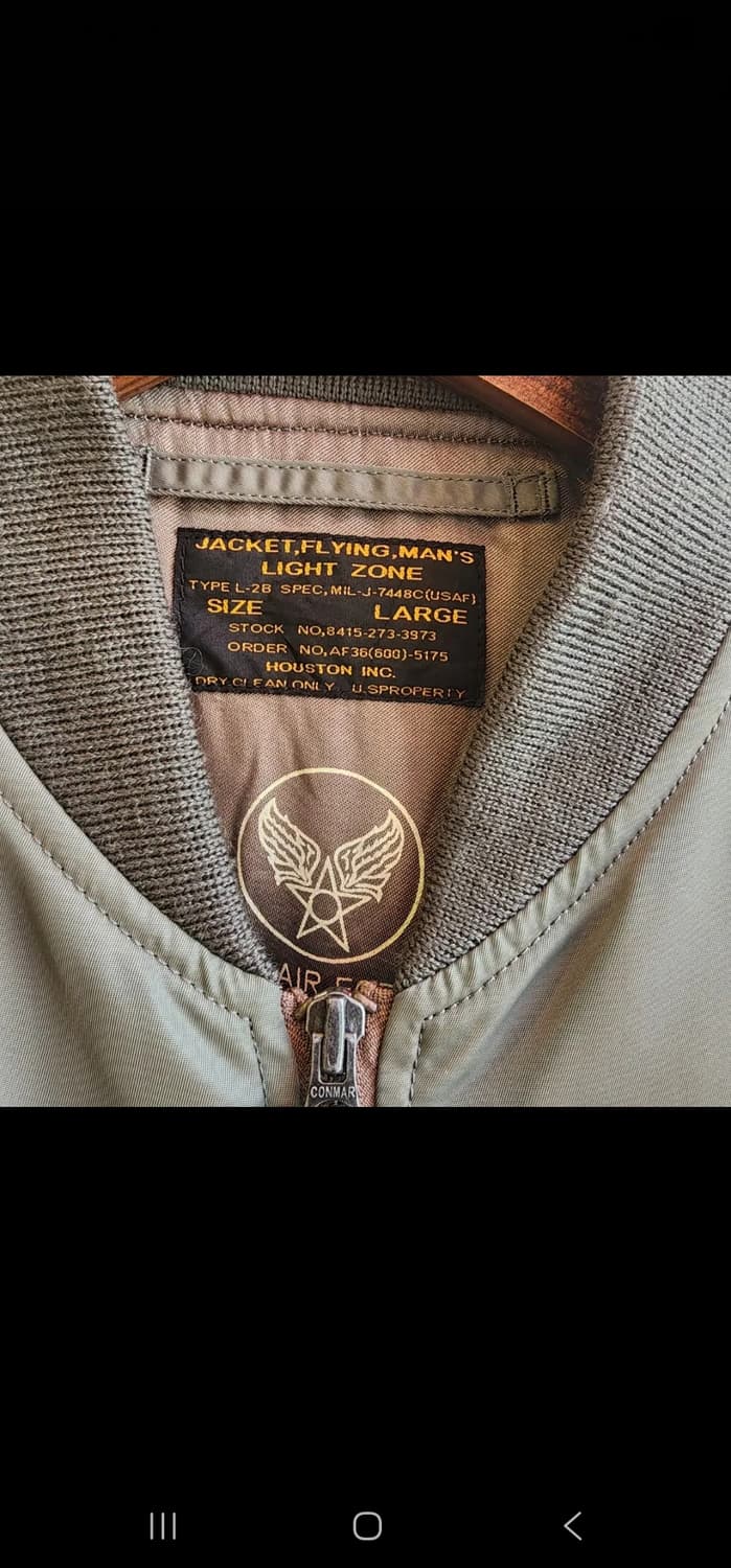 휴스턴 L-2B 플라이트 재킷 상품이미지2