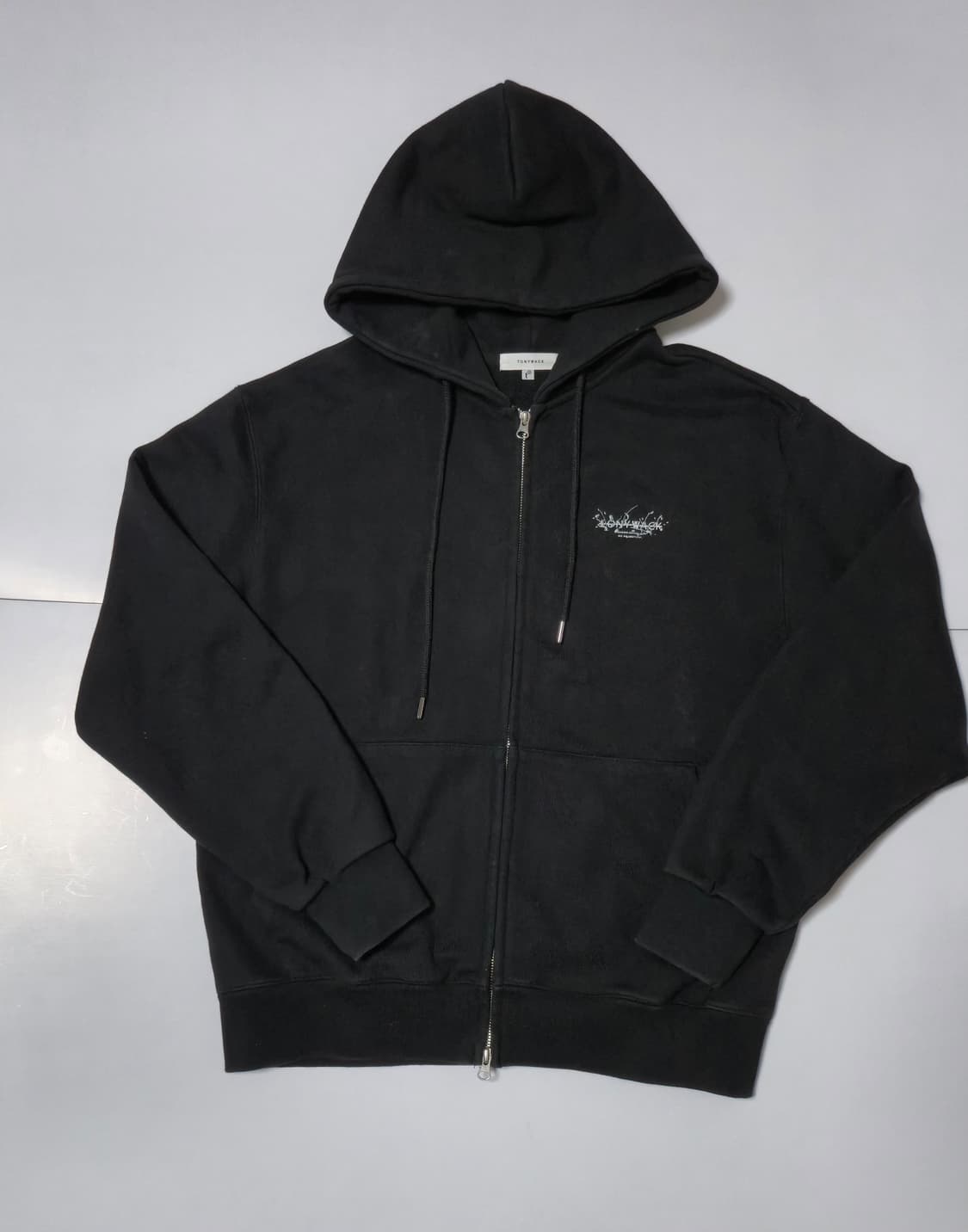 토니웩 블랙 후드티집업 L 사이즈 상품이미지3