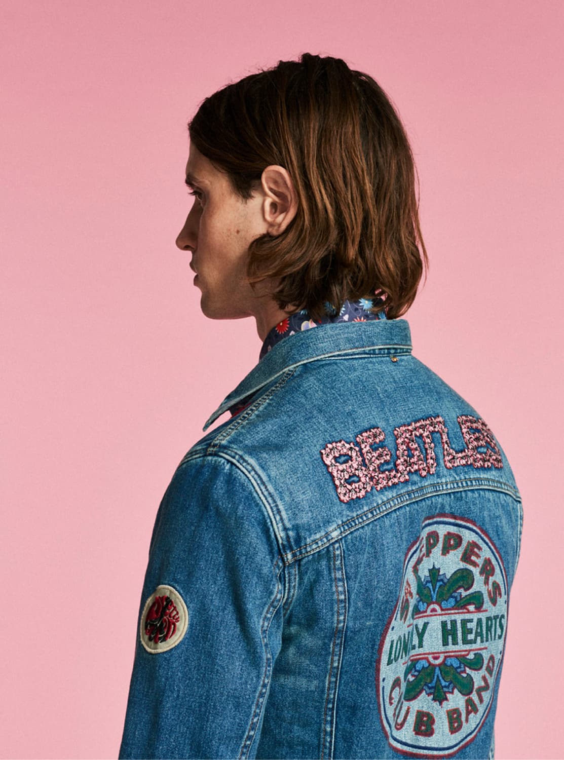 오아시스 리암갤러거 프리티그린 x 비틀즈 한정판 데님 자켓 상품이미지1