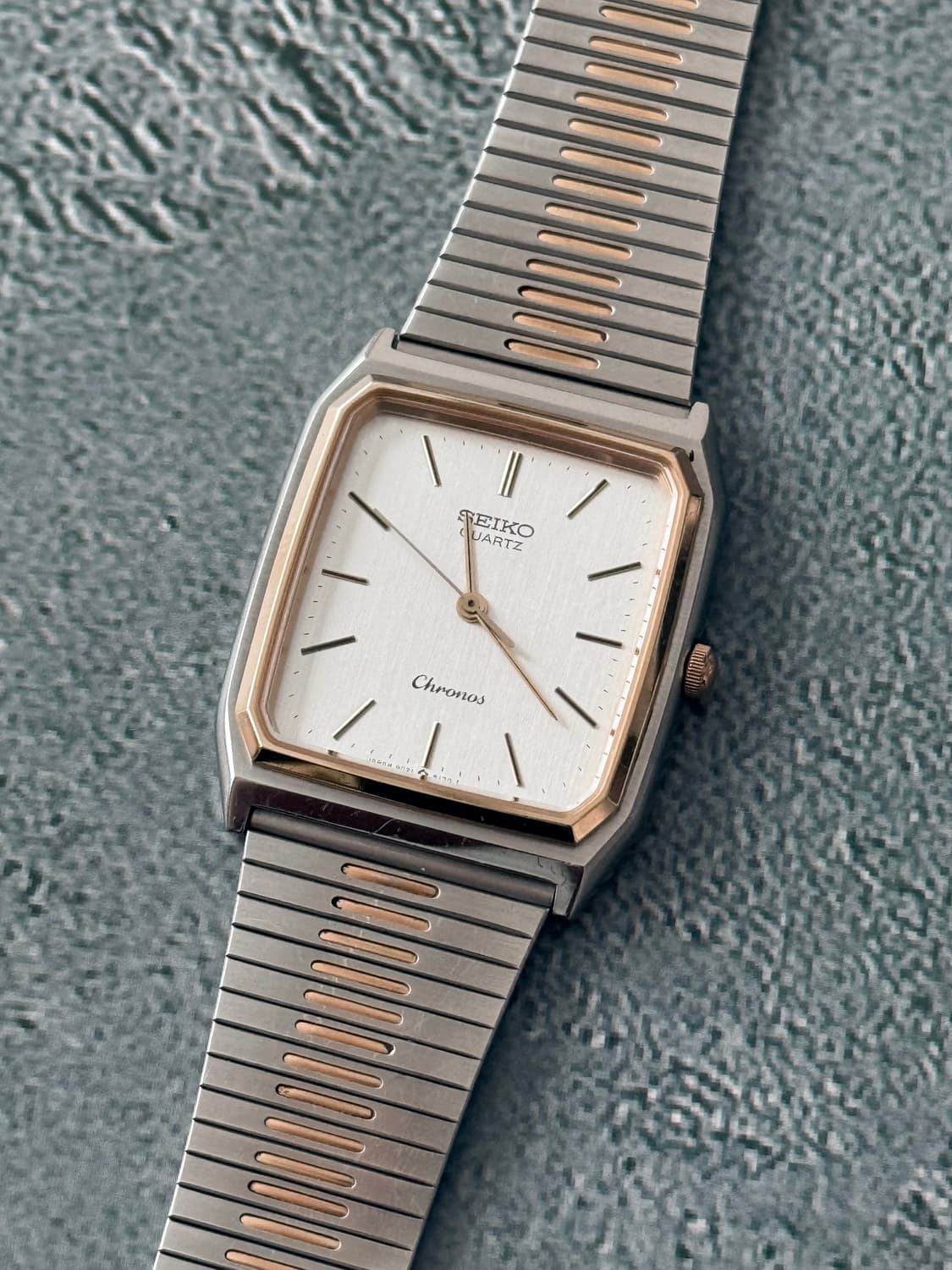 세이코 Seiko Chronos 쿼츠 콤비 스퀘어 상품이미지1