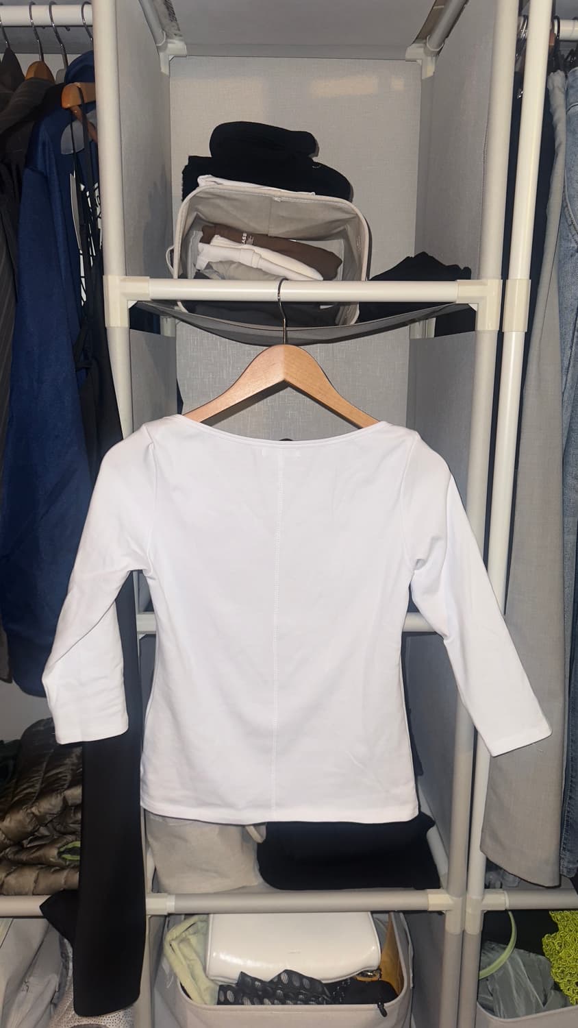 파르티멘토 우먼 PWC 쓰리-쿼터 슬리브 티 M 화이트 상품이미지4