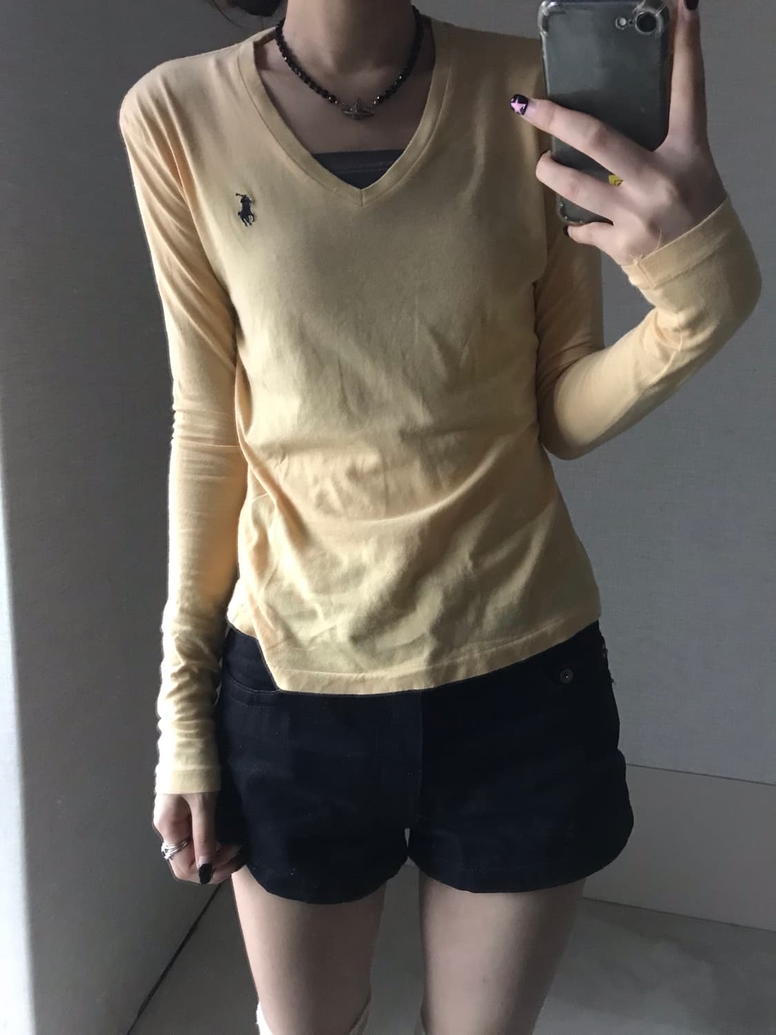 폴로 연노랑 슬림핏 롱슬리브 상품이미지5