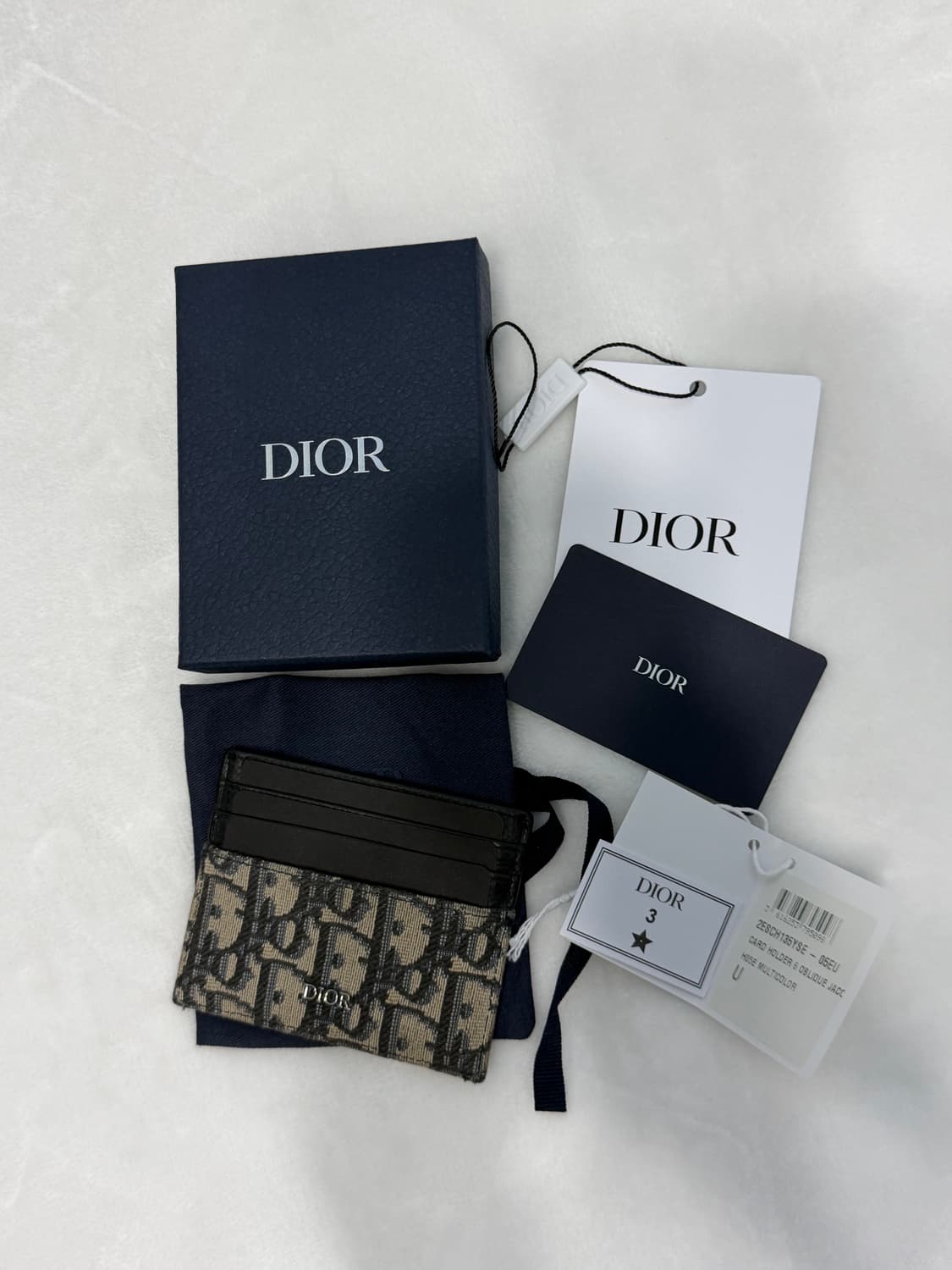 디올 오블리크 카드지갑 베이지 상품이미지1