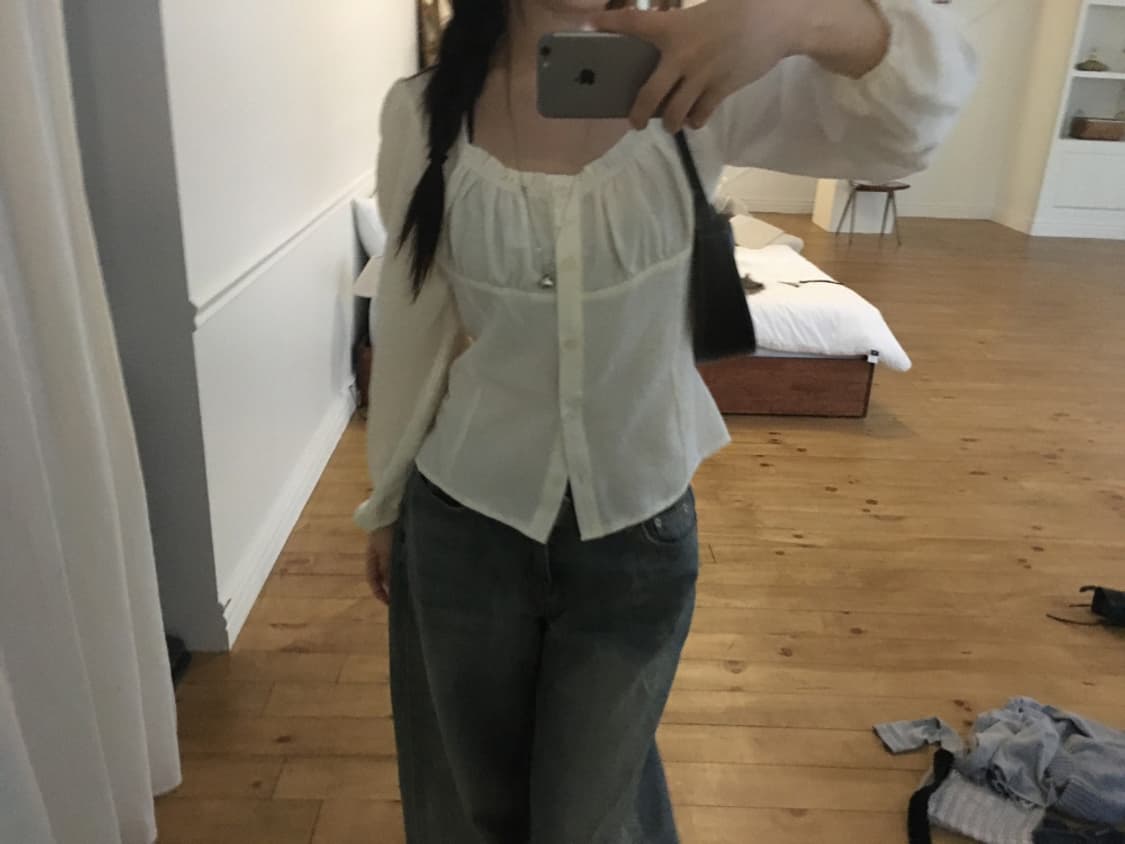 ourcabinet 아워캐비넷 루비 퍼프 블라우스 상품이미지2