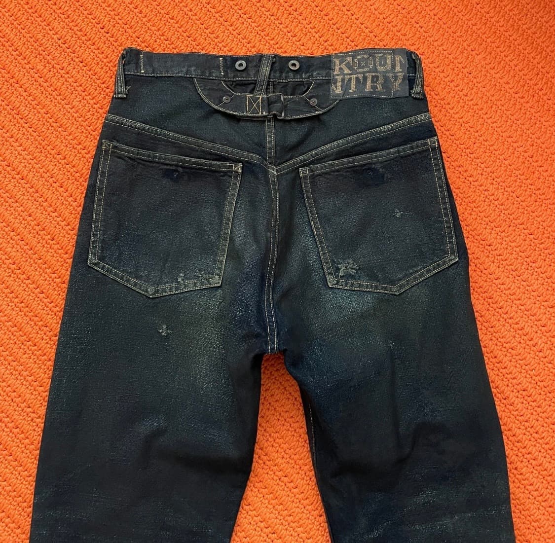 캐피탈 더블니 데님 청바지 상품이미지4