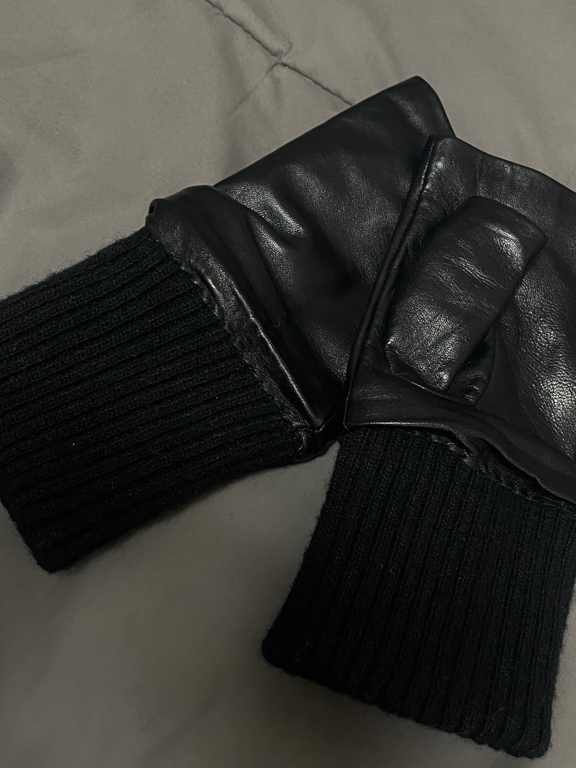 앤아더스토리즈 레더 울 워머 상품이미지4