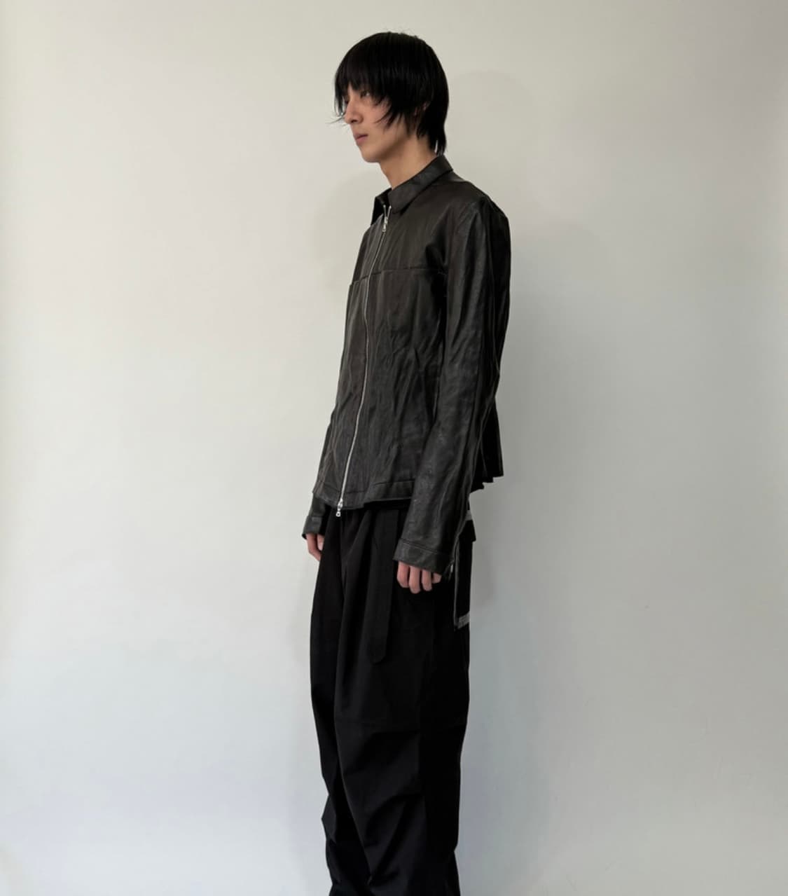 san263-1 zip leather jacket m사이즈 상품이미지3