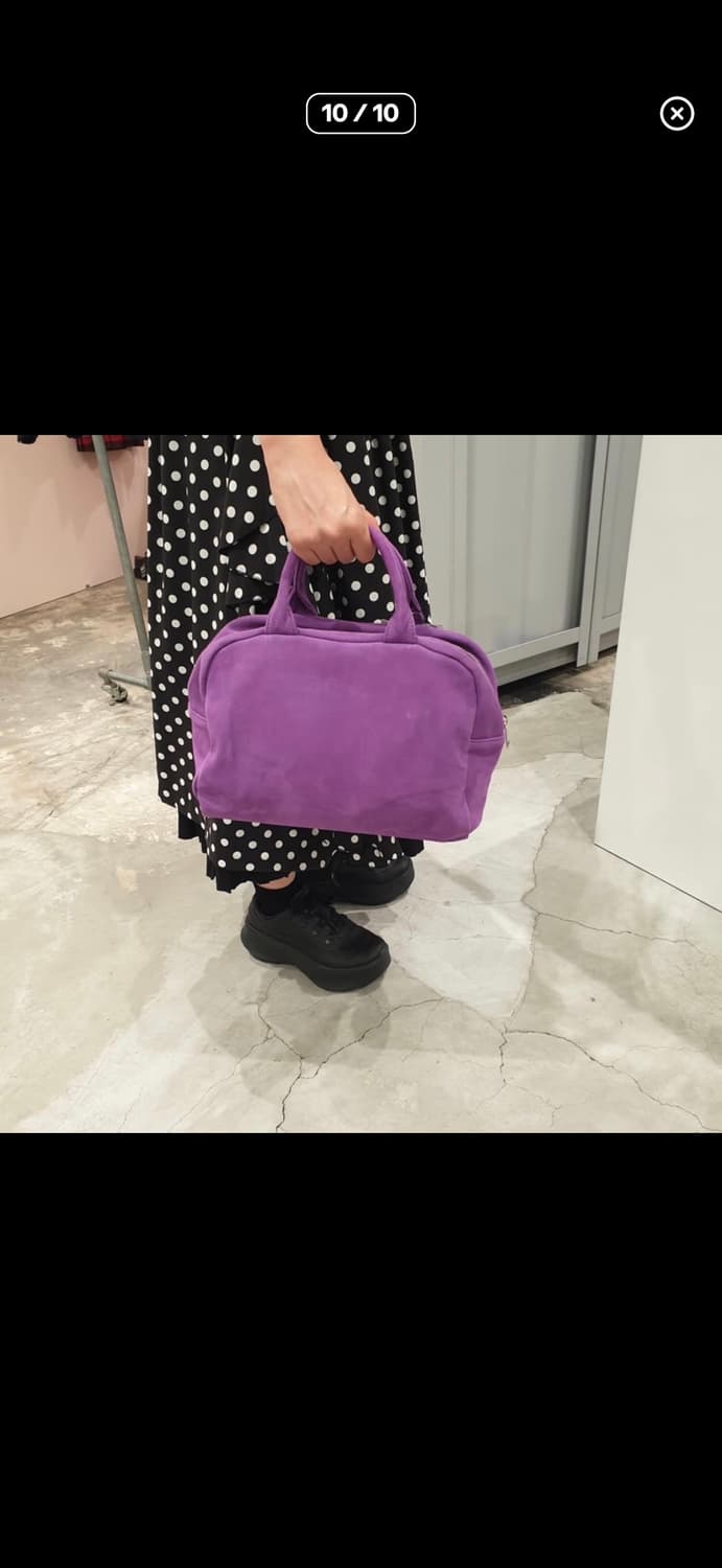 꼼데가르송 스웨이드백 퍼플 스몰 상품이미지1