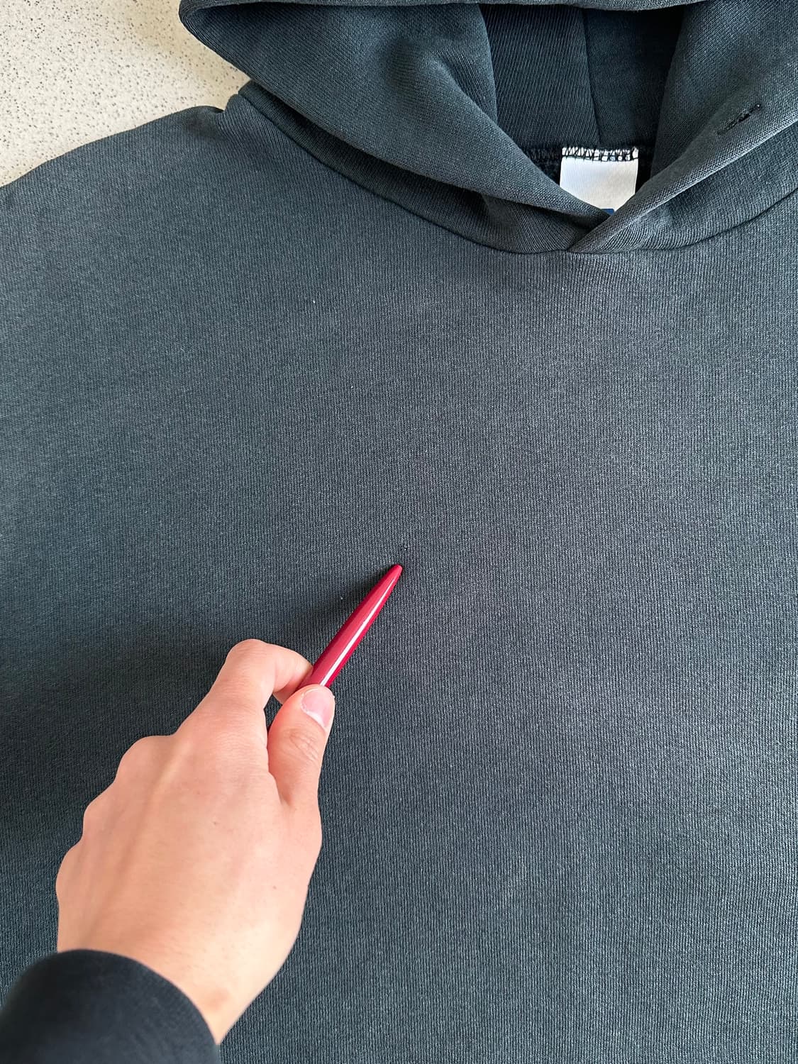 00s 빈티지 러셀 후드 그린 XL 선페이딩 상품이미지5