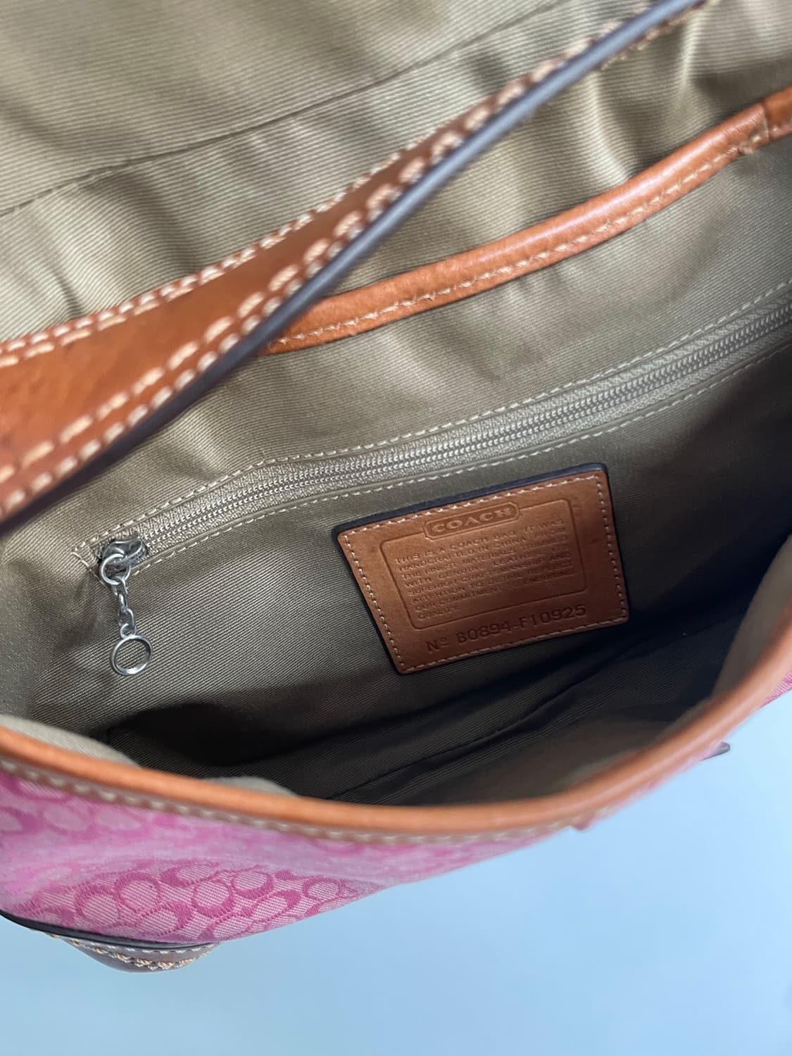 코치 시그니처 핑크 호보백 상품이미지7