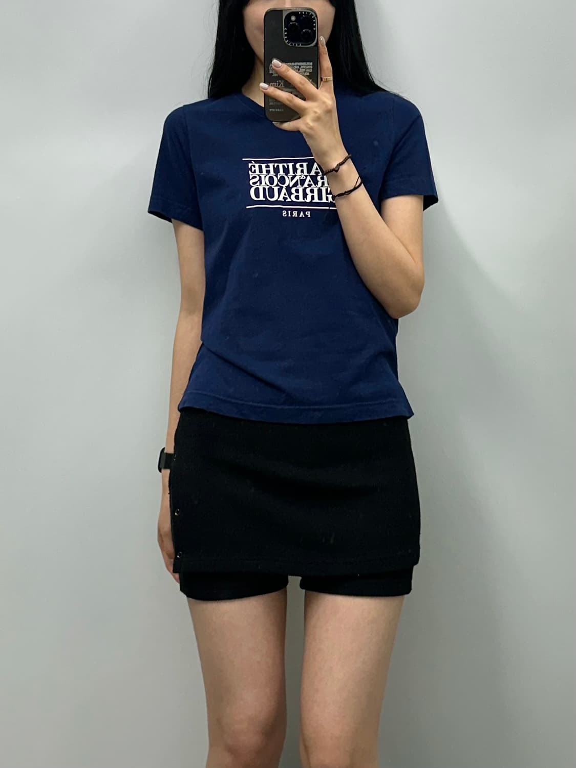 마리떼 프랑소와 저버 네이비 반팔 티셔츠 상품이미지1
