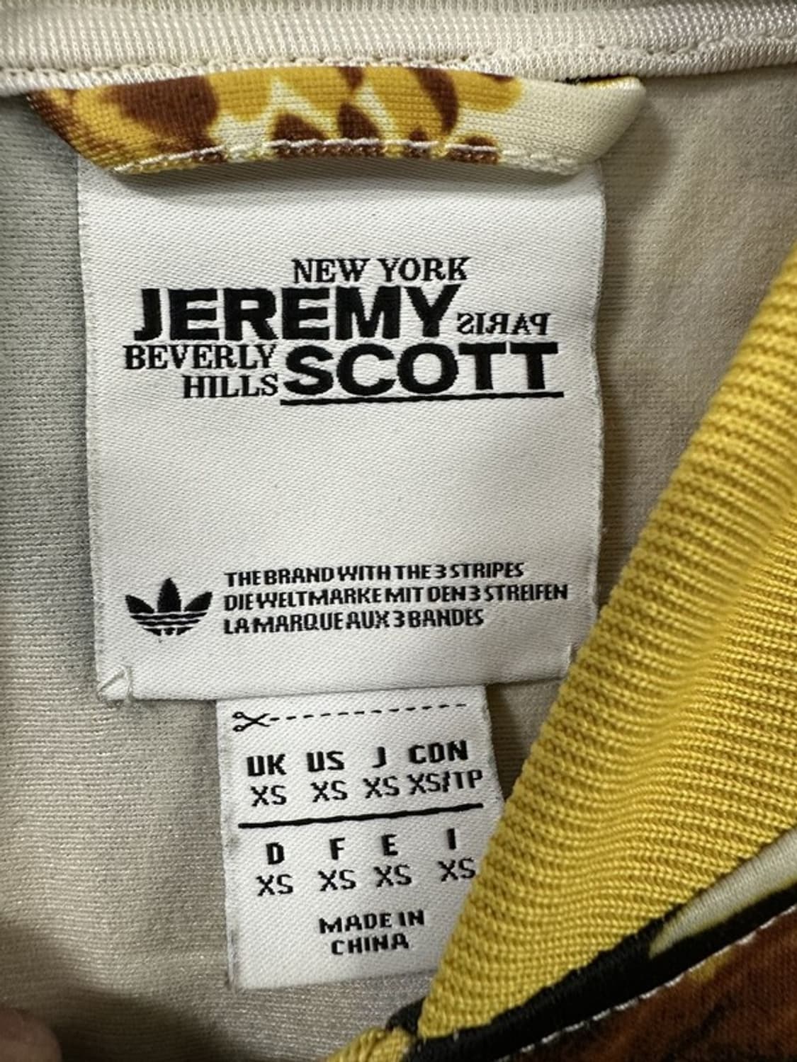 [XS] ADIDAS 아디다스x제레미스캇 골든플라워 저지 상품이미지3