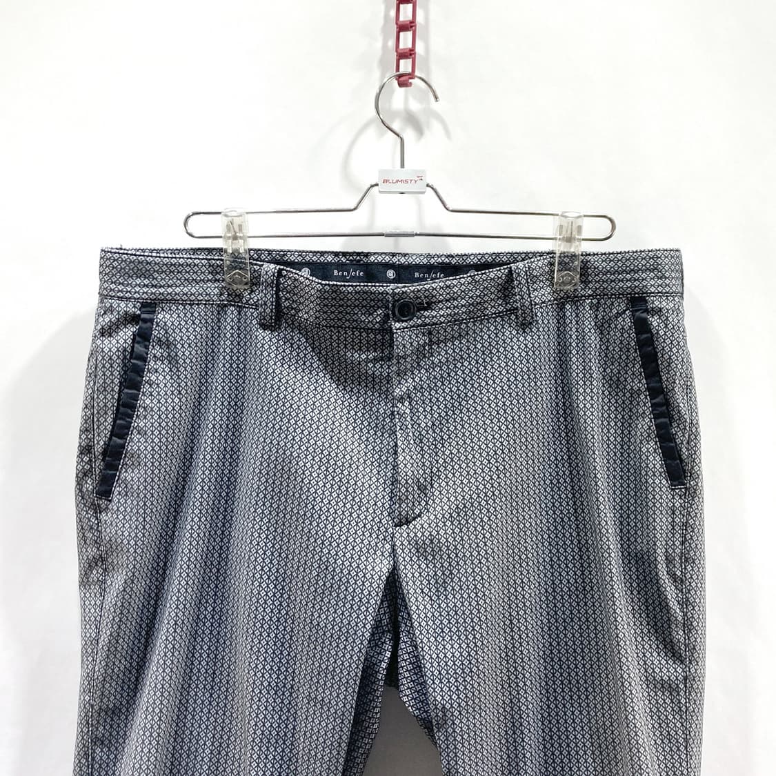 벤제프 남성골프팬츠 블랙 패턴 37-38  상품이미지2