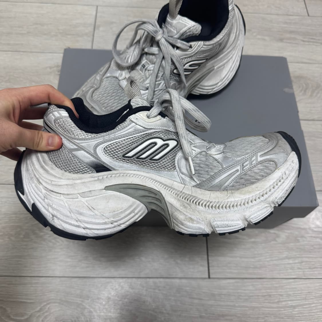 [43]발렌시아가 10XL 화이트 그레이 상품이미지5