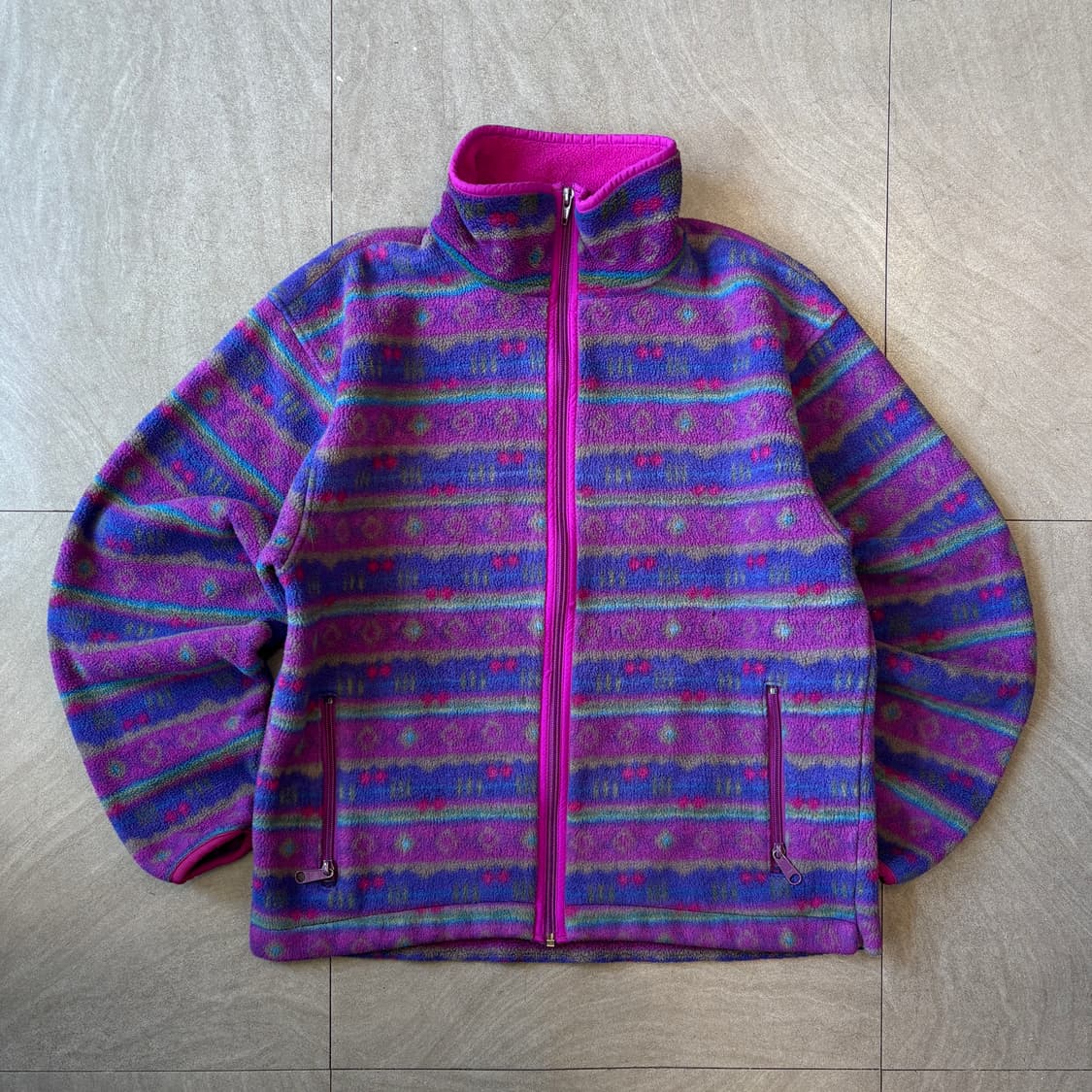 90s L.L.bean 90년대 생산 엘엘빈 아즈텍 플리스 신칠라 상품이미지1