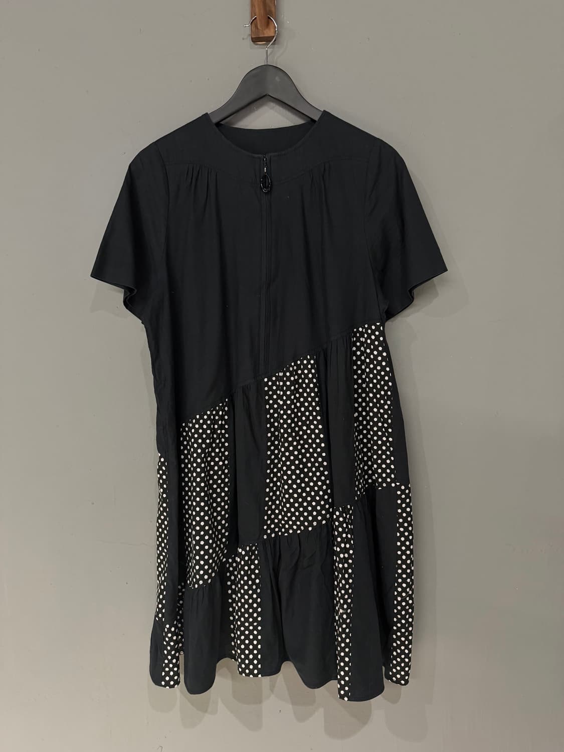 diagonal dot pattern point one-piece 상품이미지6