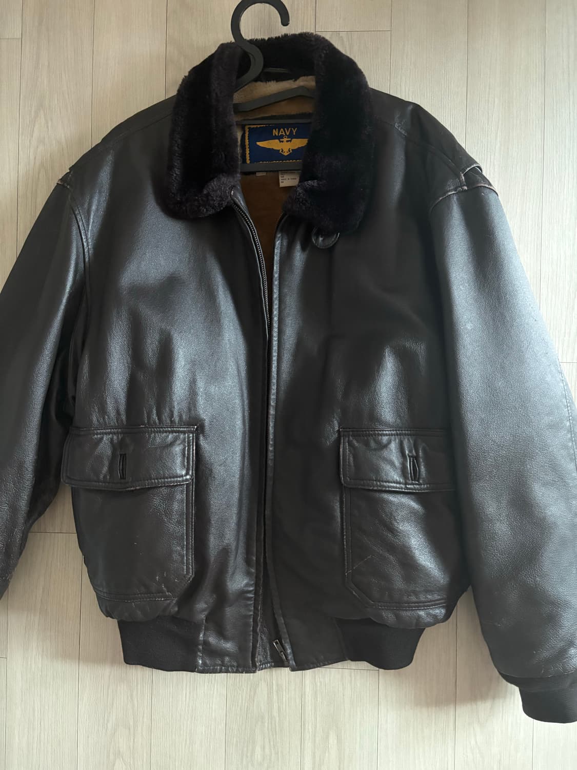 Navy 미군 무스탕  상품이미지1