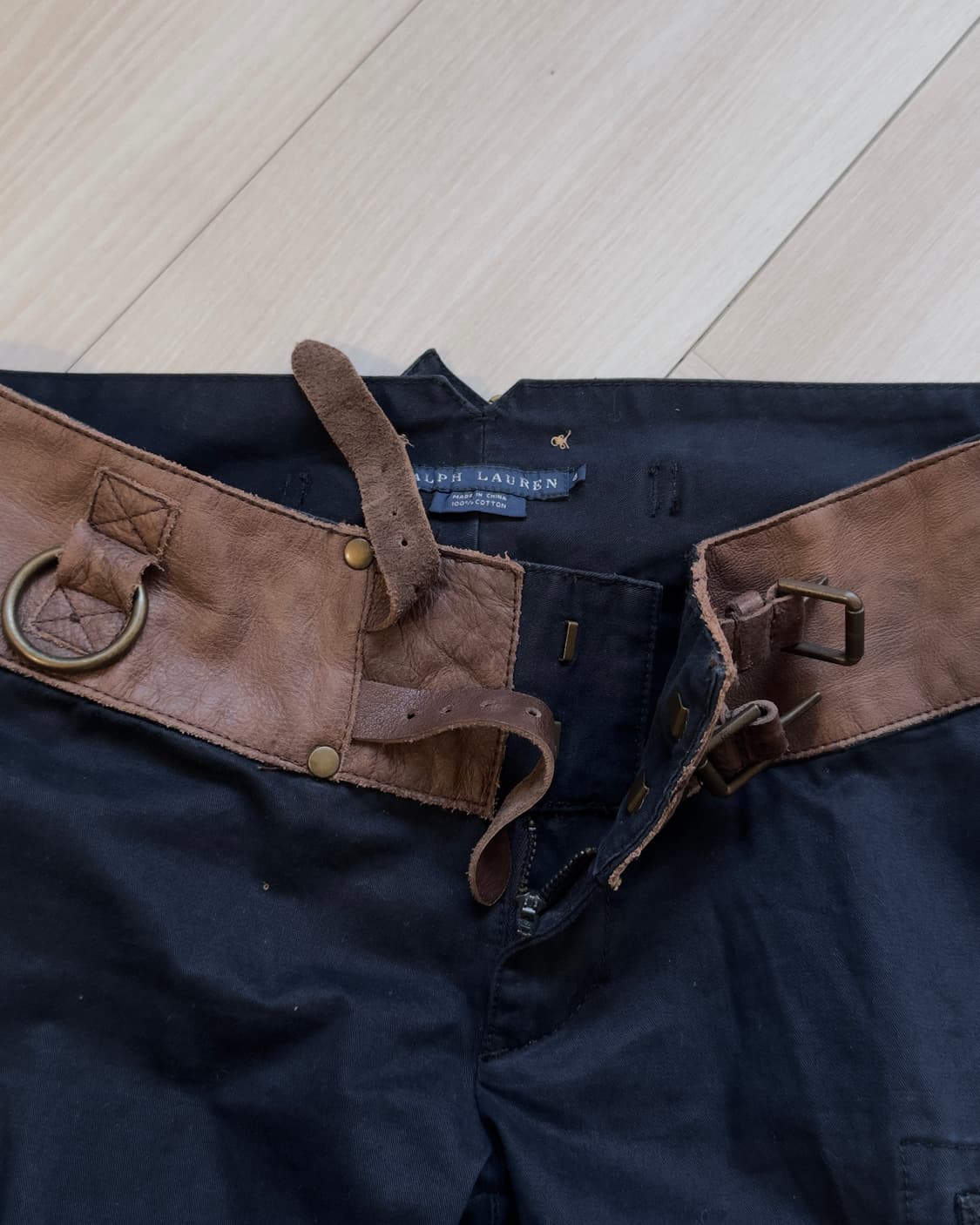 [Ralph Lauren] Leather-Trim Corset Cargo 상품이미지9