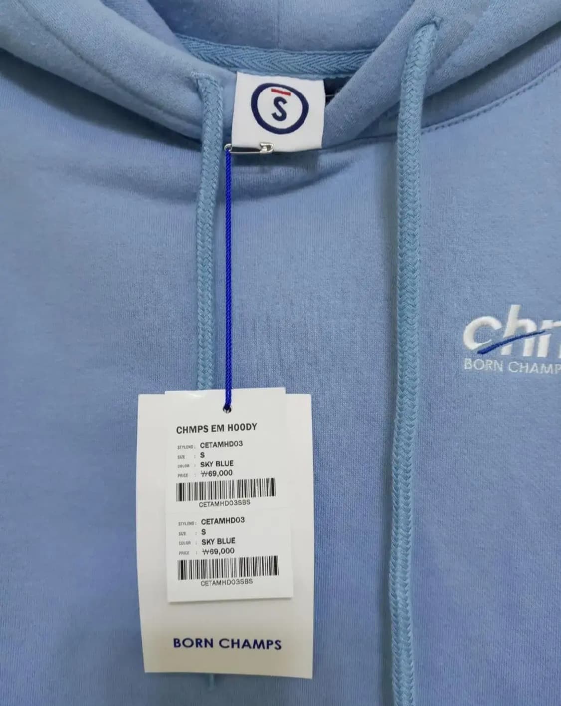 본챔스 양기모안감 로고 오버핏 후드티/남여공용 S 상품이미지5