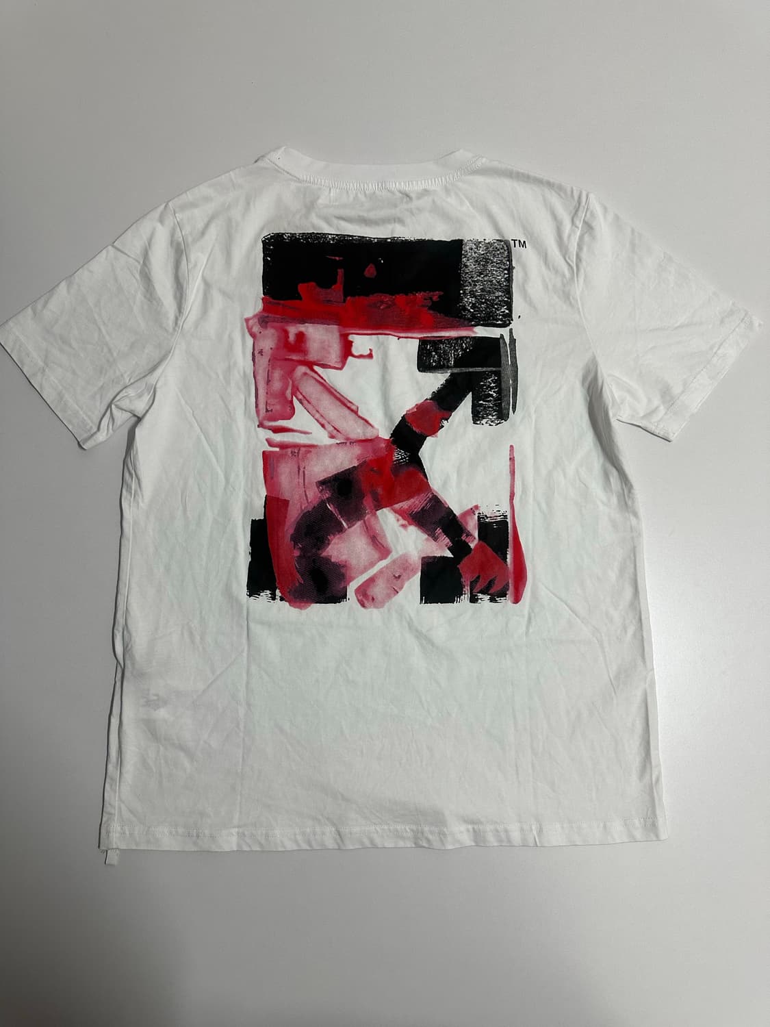 오프화이트 반팔티 화이트 L~XL 상품이미지1