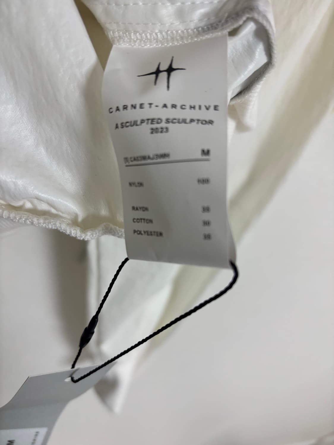 까르넷 아카이브 MASS BOMBER JACKET / WHITE 상품이미지6