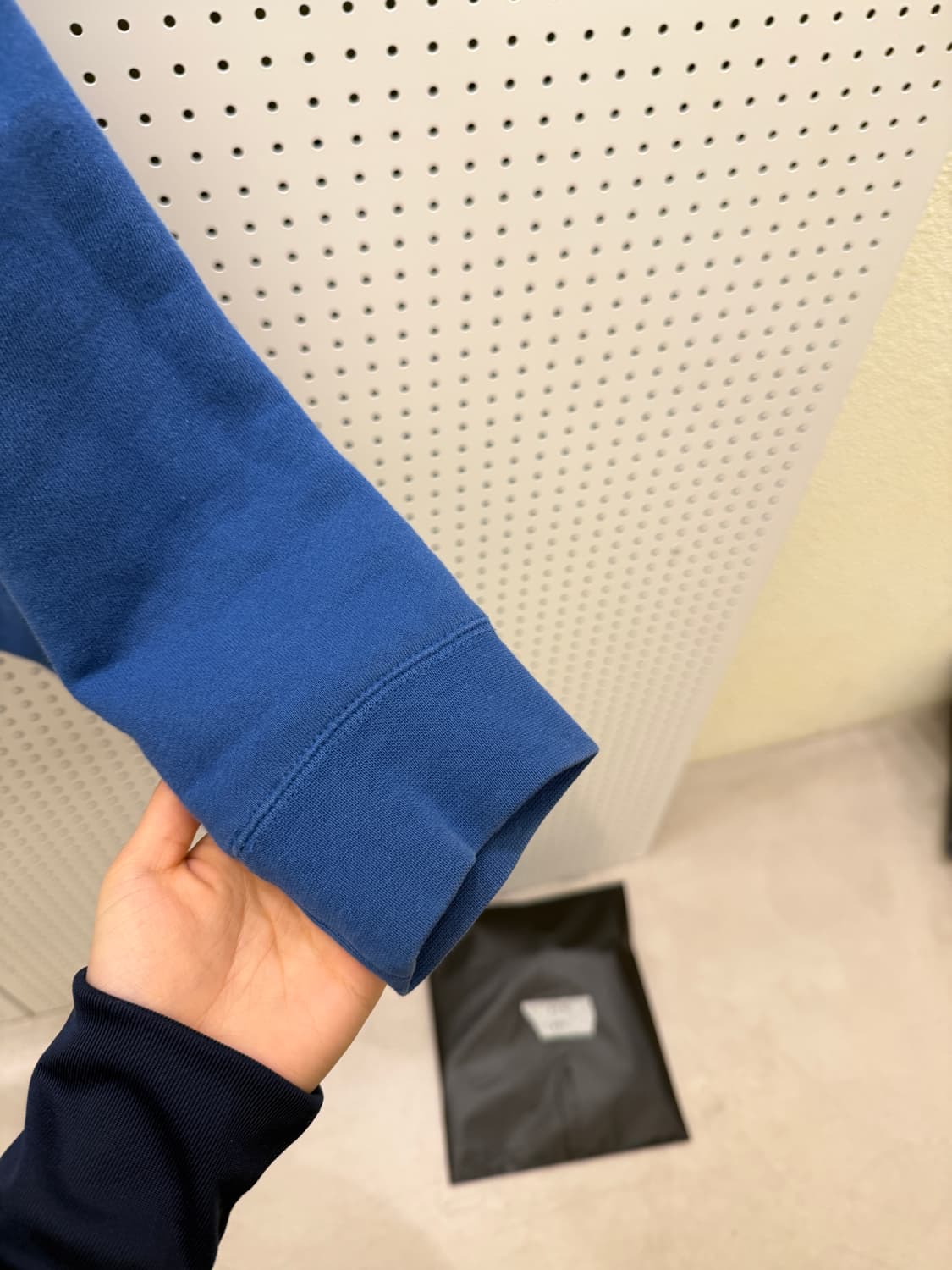 오베이 백로고 스레이트 블루 후드티 U1674 상품이미지4