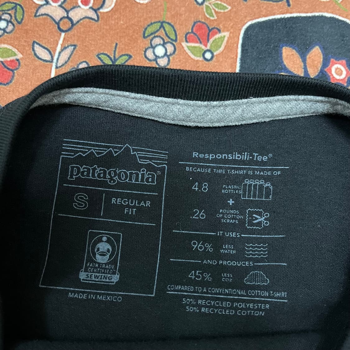 파타고니아 P-6 로고 리스폰시빌리티 반팔티 S/90 상품이미지8