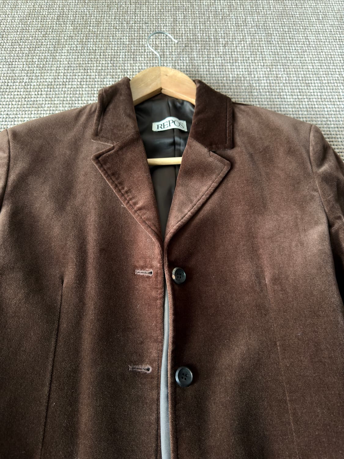 REPOS VELVET SLIM JACKET 상품이미지3