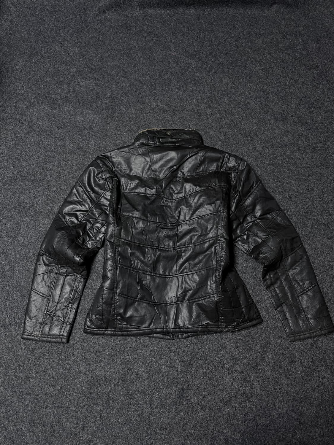 Vintage 00's Y2K-Punk V-kei Fur jacket 상품이미지4