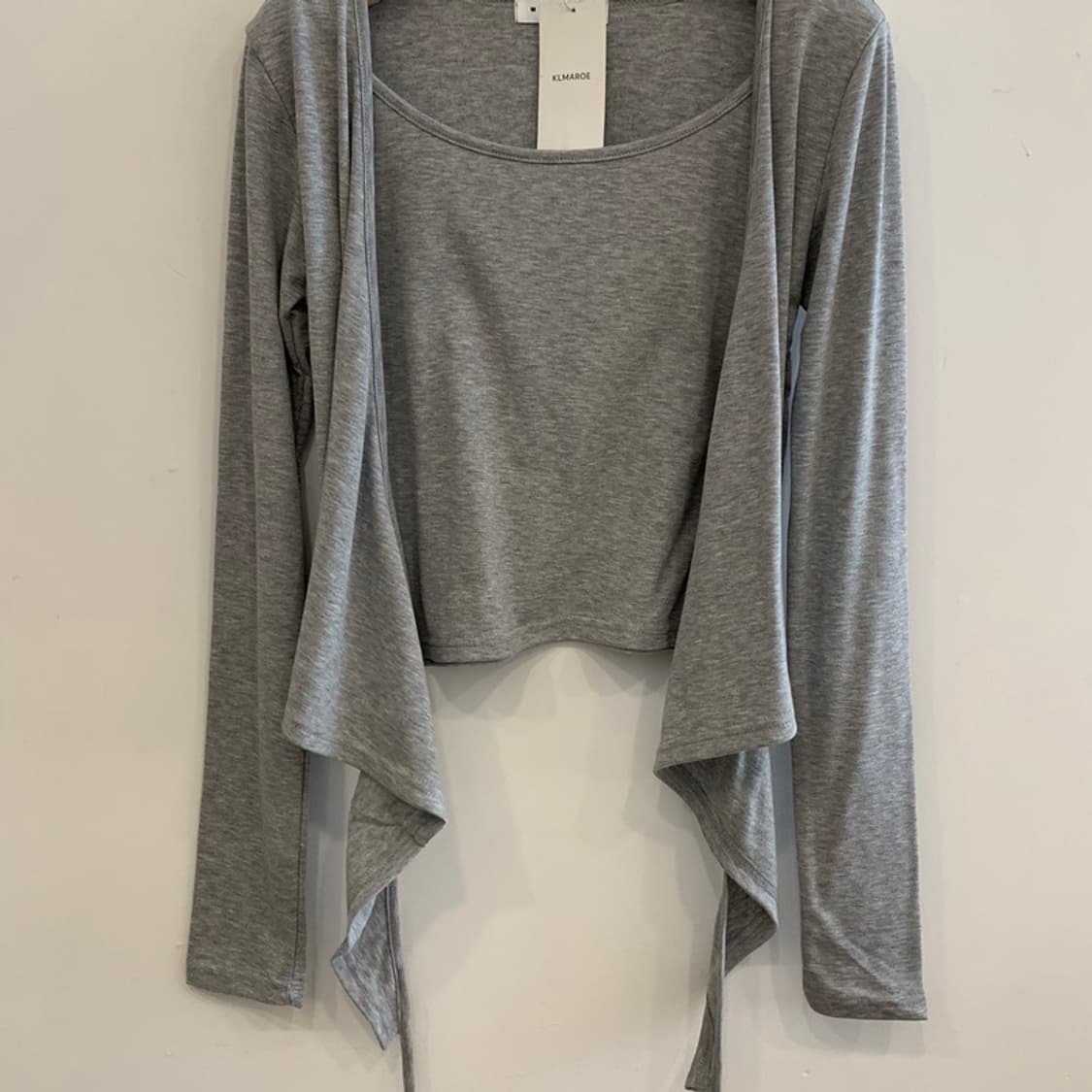 클마로 klmaroe 키드 기모 랩 리본 발레코어 티셔츠 상품이미지7