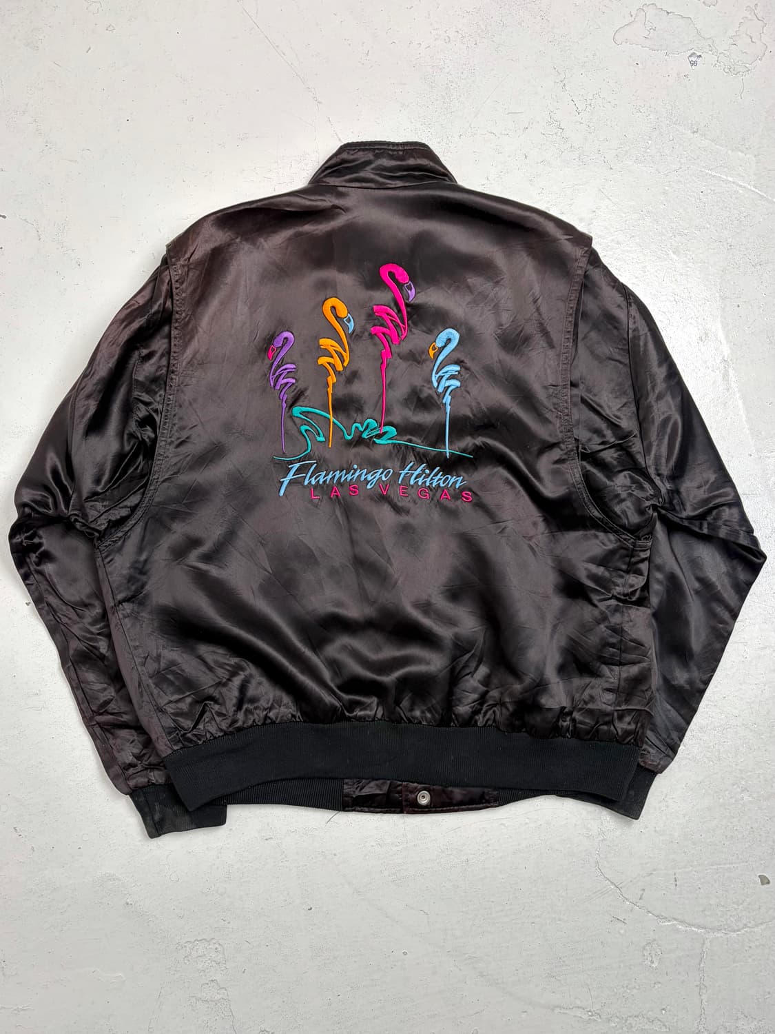90s 새틴 봄버자켓 (made in USA) 상품이미지3