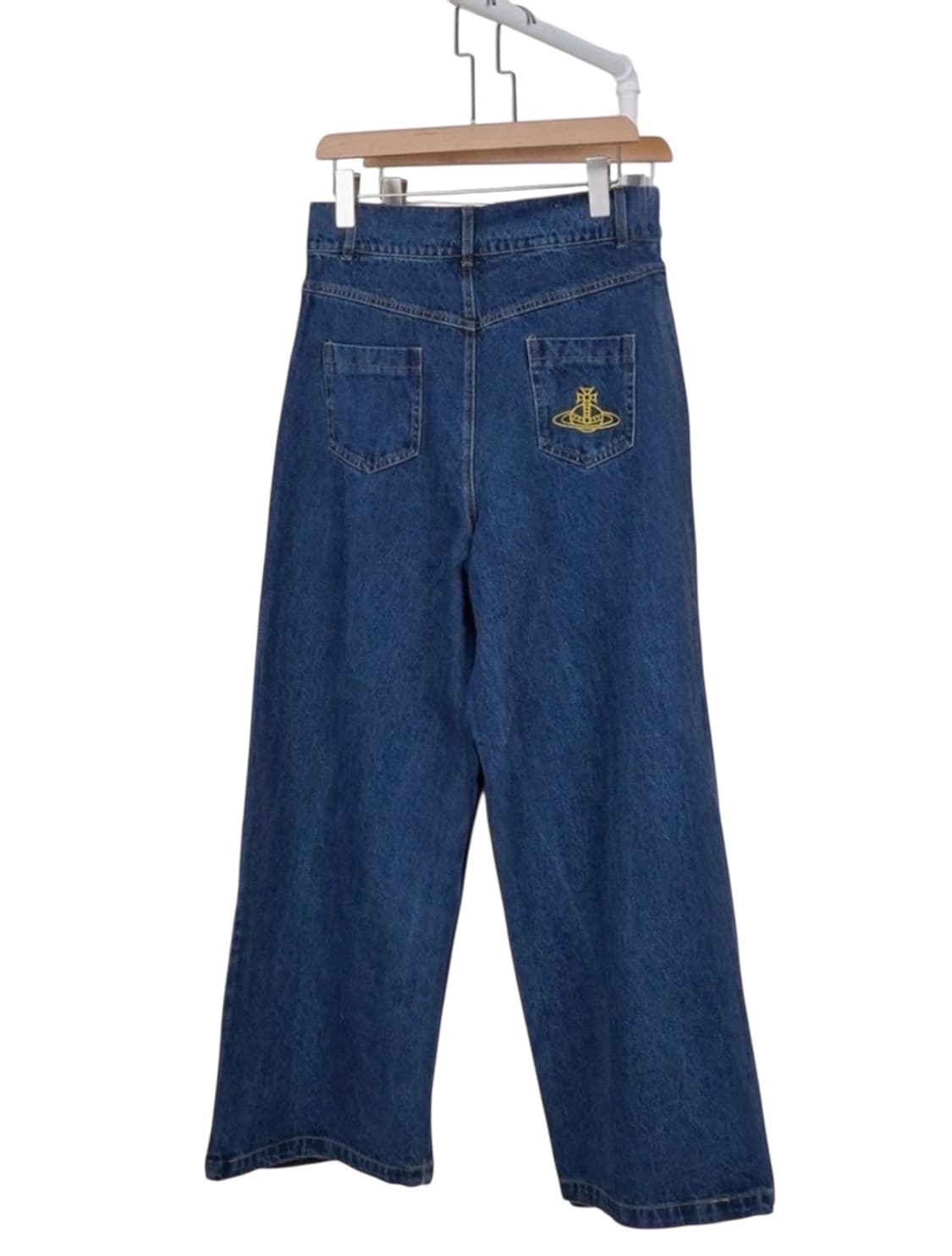 비비안 자수 로고 데님 팬츠 상품이미지3